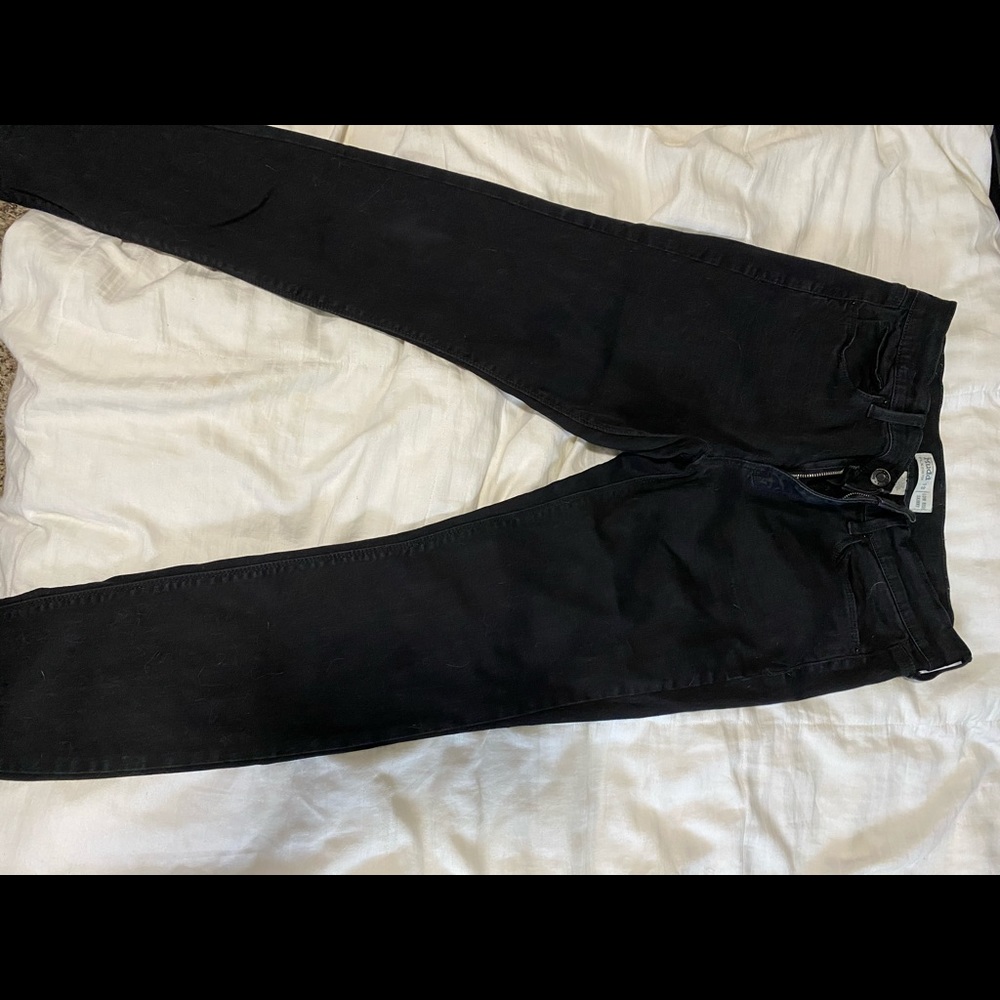 Black Mudd Low Rose Skinny Jeans